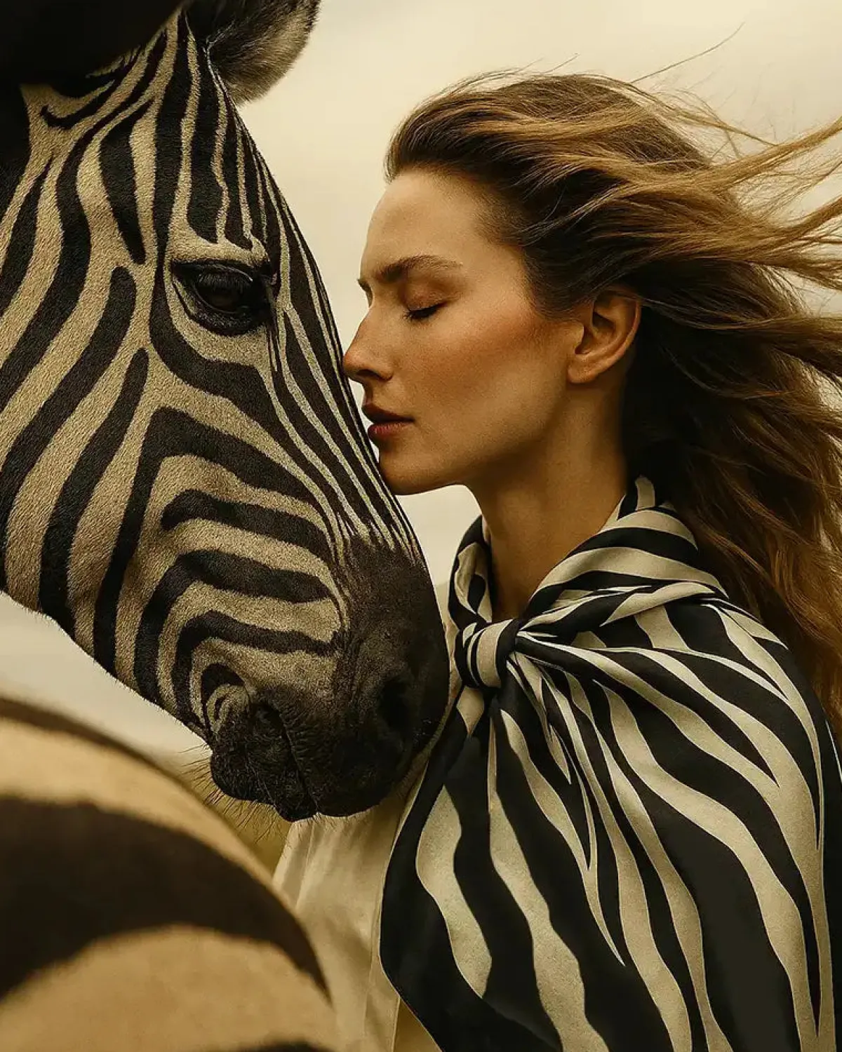 AIDA ZEBRA TØRKLÆDE - SILKE<Randers Best