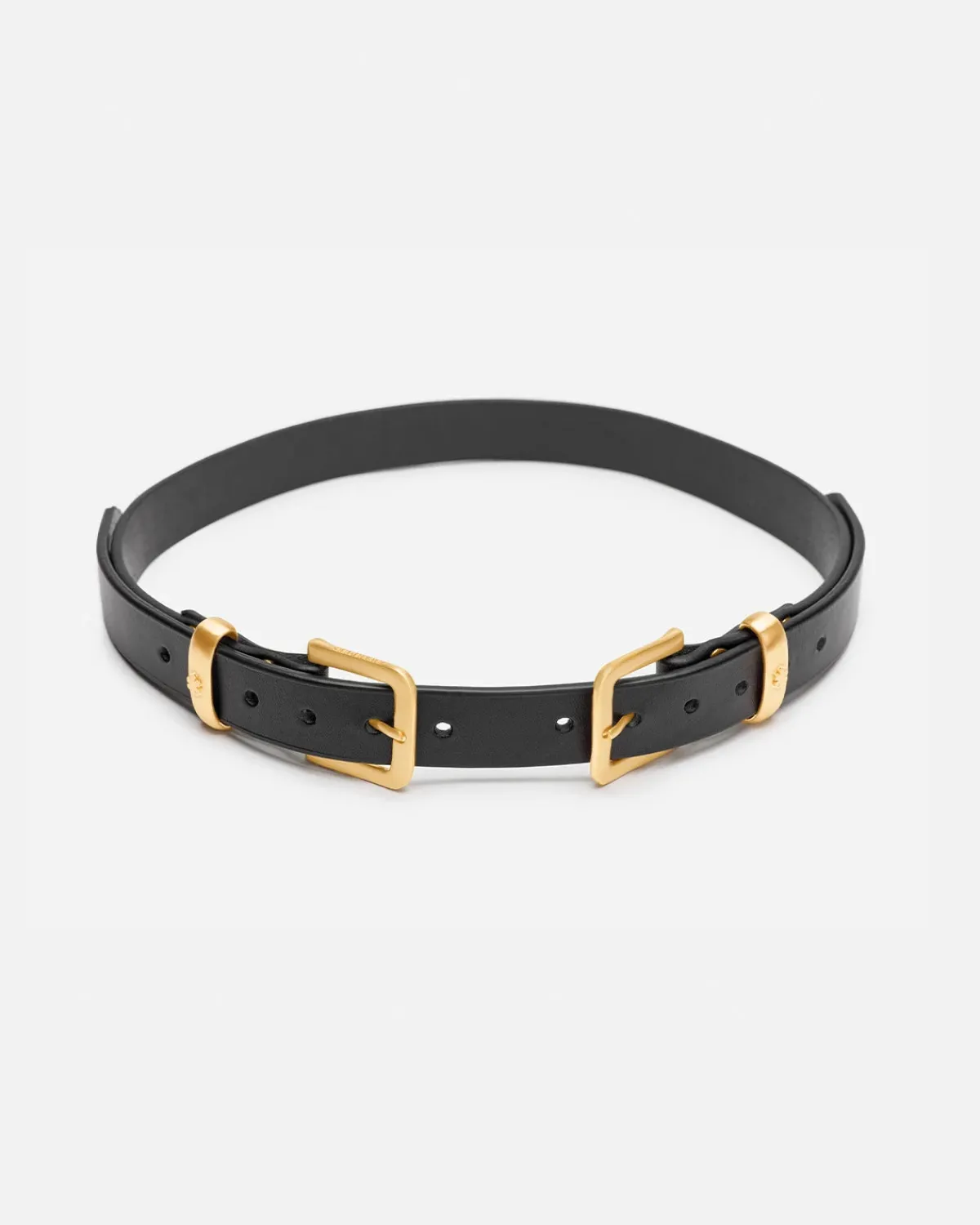 BUCKINGHAM LOOP DOUBLE BÆLTE GULD<Randers New