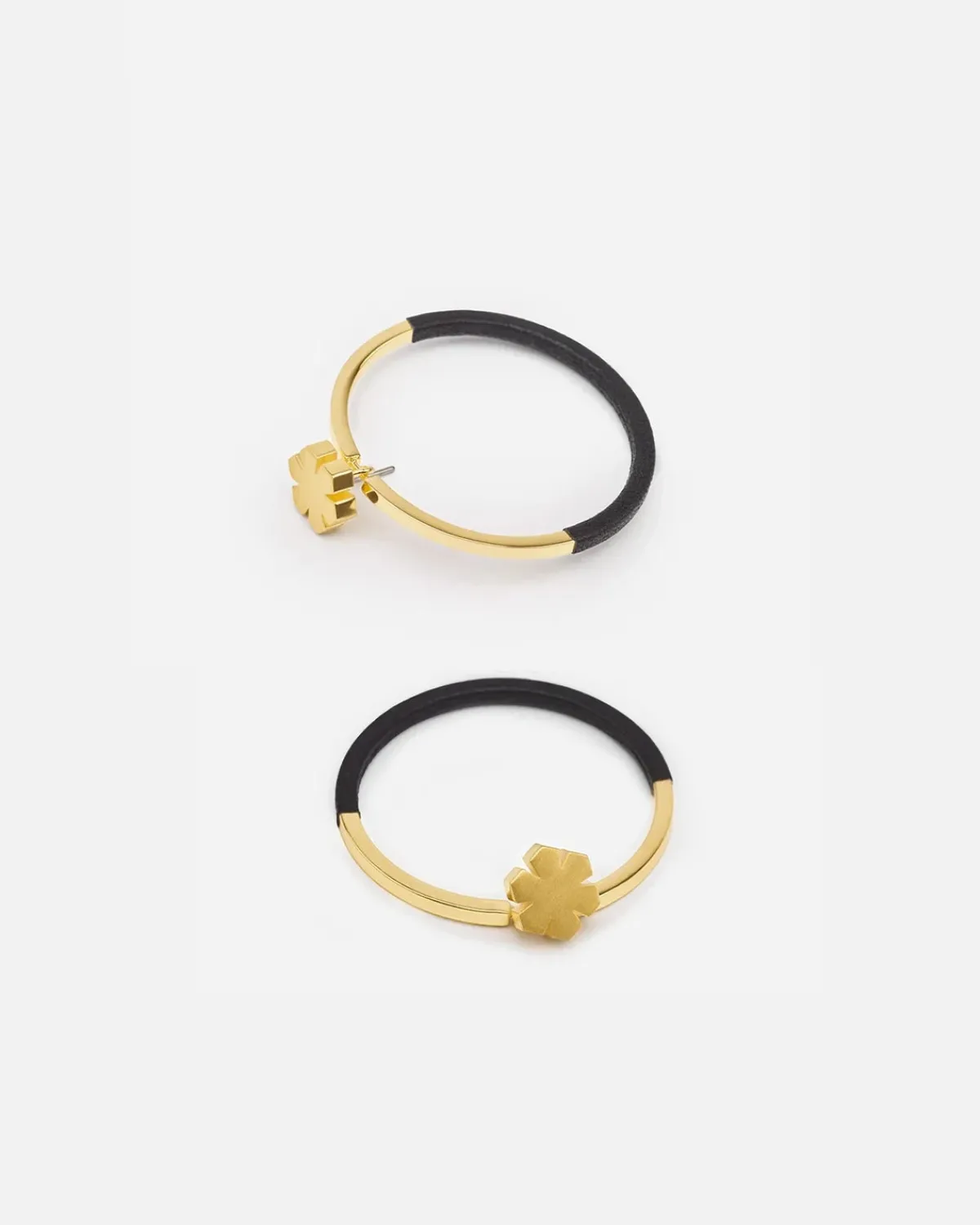 CHUNKY LÆDER HOOP ØRERINGE<Randers Sale
