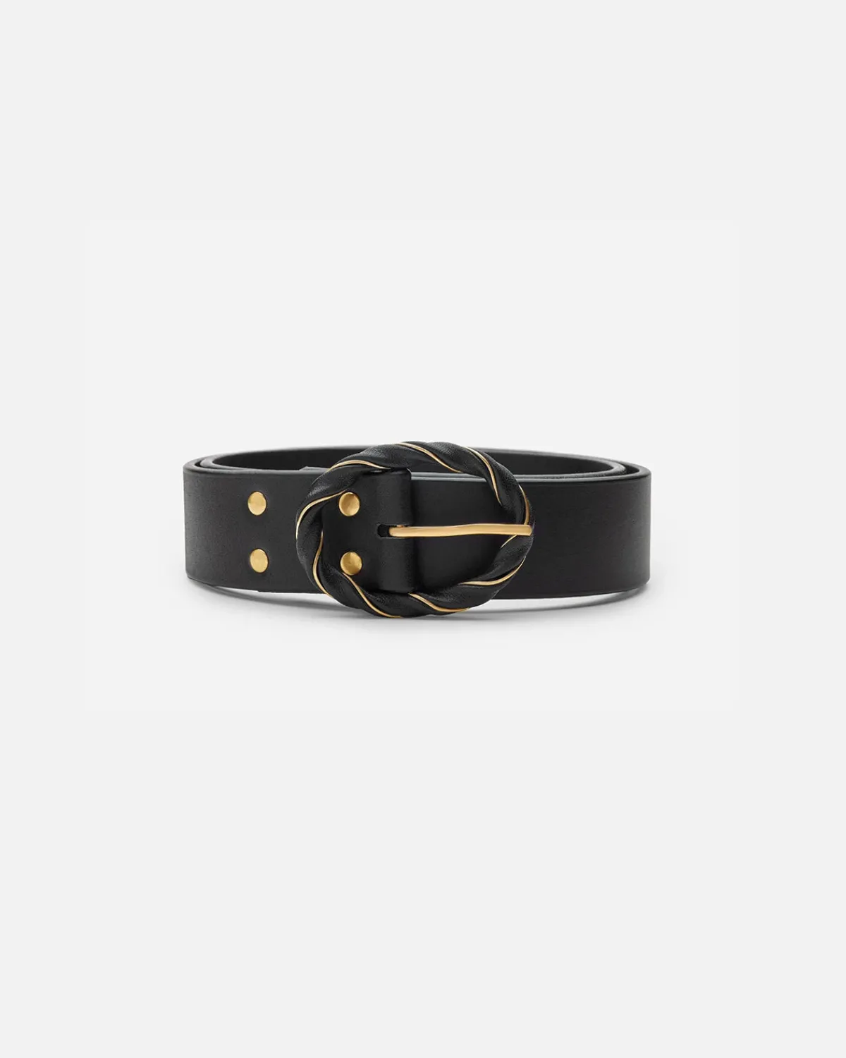 LEATHER TWIST BÆLTE<Randers