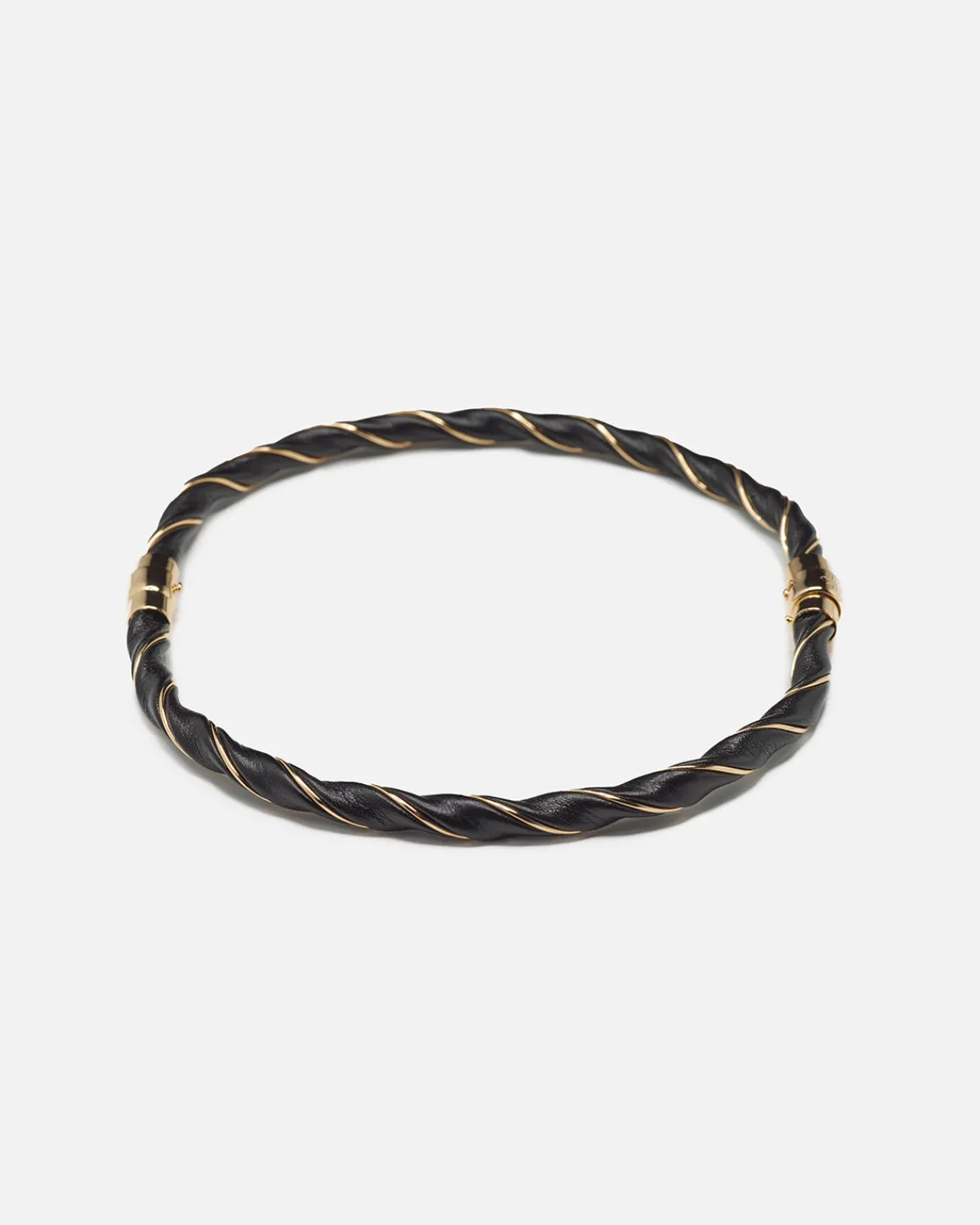 LEATHER TWIST HALSKÆDE<Randers Discount