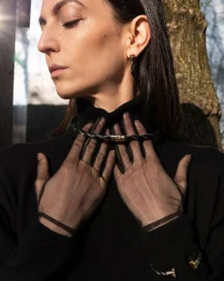 LEATHER TWIST HALSKÆDE<Randers Discount
