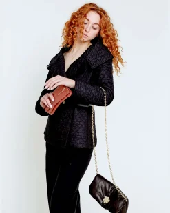 LOUISA CLUTCH - UPCYCLED SKIND<Randers Best